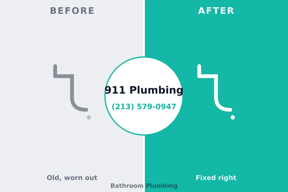 Before and after: plumbing repair Colfax, IL